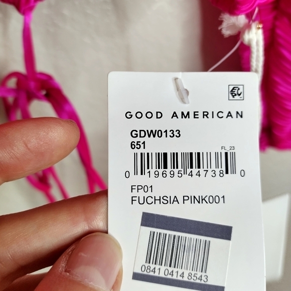 NWT good American Always Fits Plisse Sculpt Top SZ L/XL - Picture 7 of 8